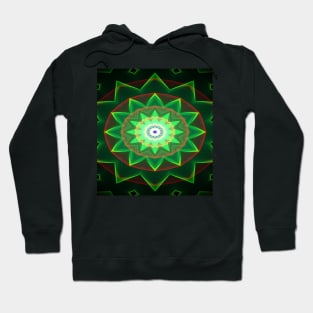 Neon Flower Pattern Hoodie